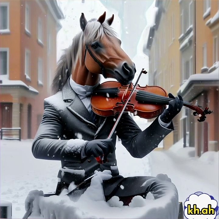 Horse play violin