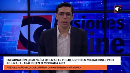 Encarnación comenzó a utilizar el pre-registro en migraciones para agilizar el tráfico en temporada alta