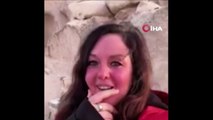 Yer: Kapadokya! Ezan sesini duyan Rus turist gözyaşlarını tutamadı