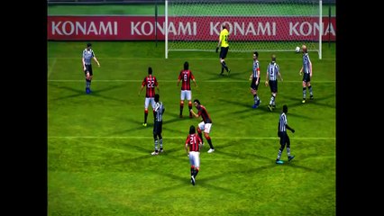 Ronaldinho | He scores a goal for AC Milan with a surprise shot  ! OMG | PES