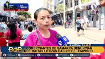 Gamarra: empresarios denuncian que están lotizando las calles del emporio comercial