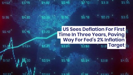 US Sees Deflation For First Time In Three Years, Paving Way For Fed's 2% Inflation Target