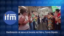 Funcionarios y empleados del Metro expresan apoyo a Tomás Elejalde
