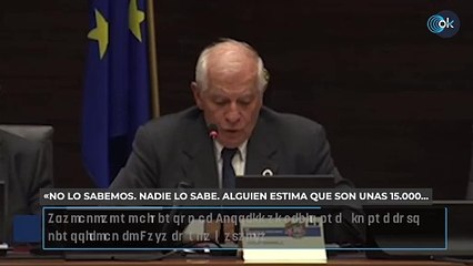 Abandonan un discurso de Borrell al decir que “lo que está ocurriendo en Gaza es una matanza”