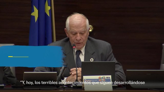Abandonan un acto de Borrell tras calificar lo que ocurre en Gaza como una carnicería : Lo ha dicho Naciones Unidas claramente