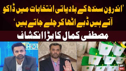 "Androon e Sindh kay election mein daku atay hen aur...", Mustafa Kamal
