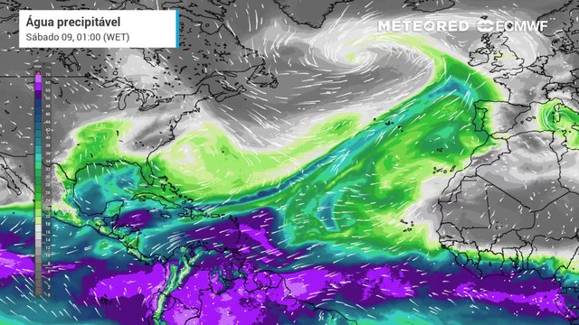 Rio atmosférico atingirá Portugal dentro de poucos dias, saiba que regiões serão mais afetadas pela chuva