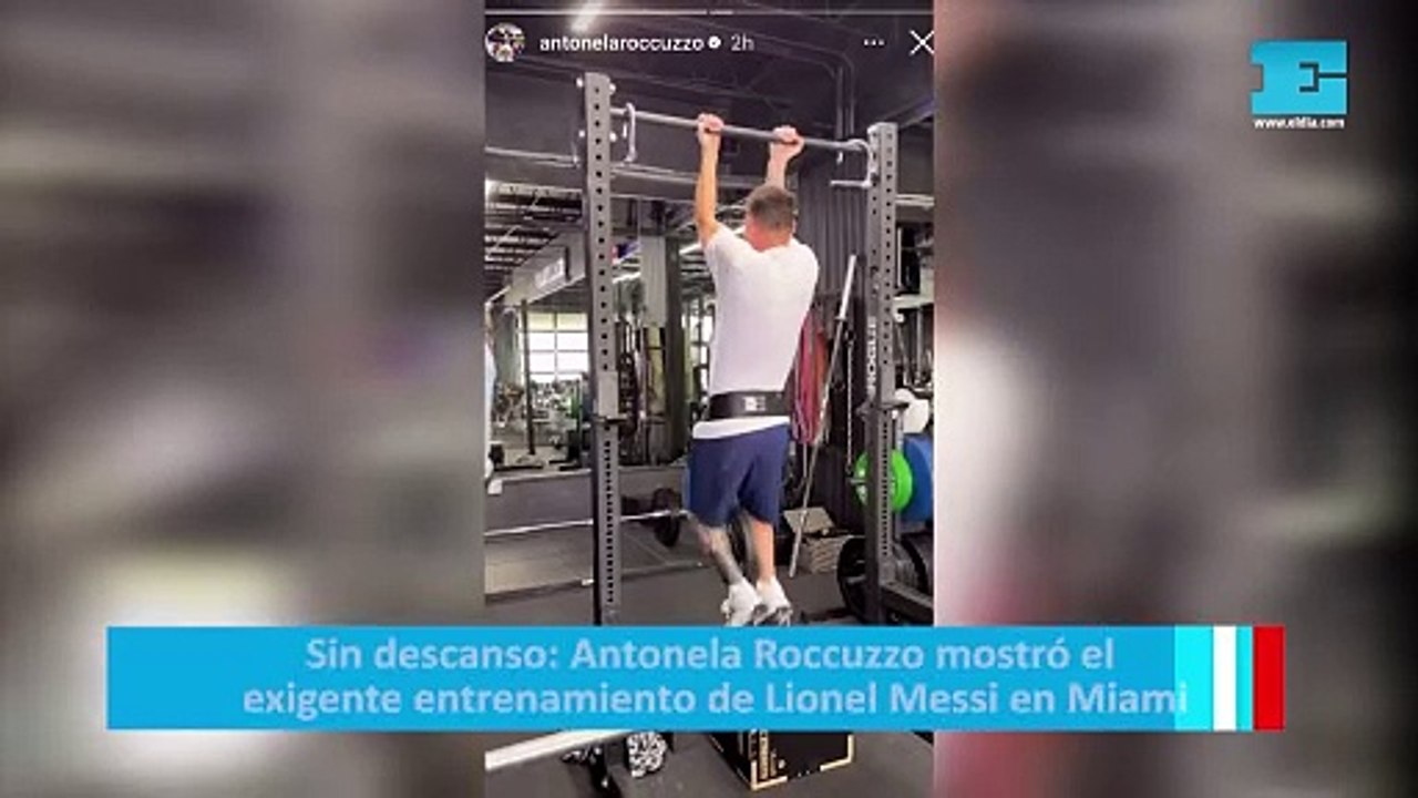 Sin descanso: Antonela Roccuzzo mostró el exigente entrenamiento de Lionel Messi en Miami