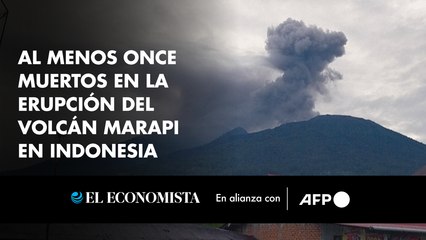 Al menos once muertos en la erupción del volcán Marapi en Indonesia