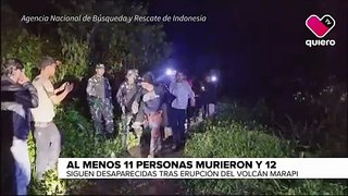 Volcán Marapi: 11 personas muertas y 12 desaparecidas tras erupción