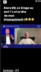 Le téléphone de Didier Deschamps est tombé à la renverse, ce qui n'a pas manqué d'amuser Bixente Lizarazu