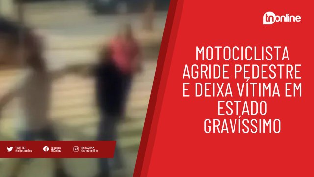 Motociclista agride pedestre e deixa vítima em estado gravíssimo em Ponta Grossa