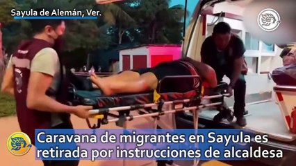 Caravana de migrantes en Sayula es retirada por instrucciones de alcaldesa; acusan trato discriminatorio