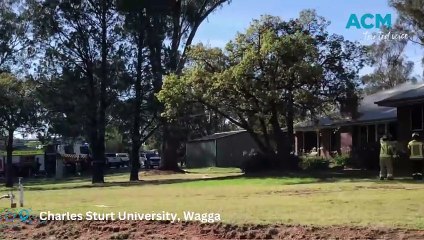 Fire breaks out at CSU Wagga campus building