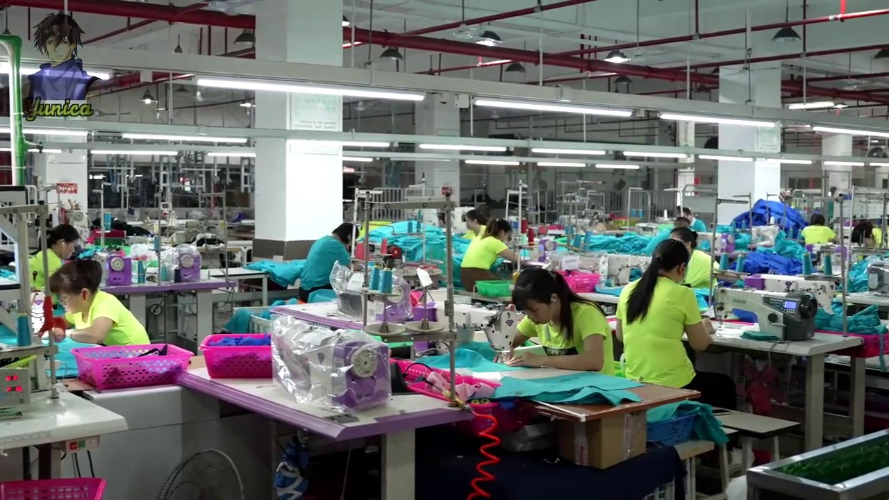 Overview of the production process in garment factories in China