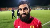 La réaction de Oualid Orinel au micro d'Enzo Buonalana après la victoire du FCM contre Niort 1-0