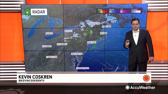 Snowy weather lingers in New England