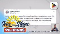 Pope Francis, nag-alay ng dasal para sa mga biktima ng pagsabog sa Marawi City