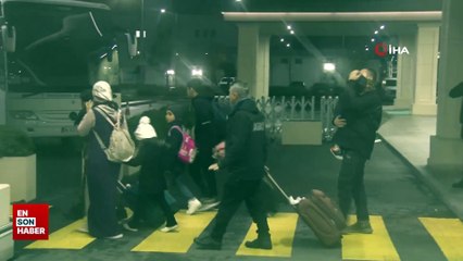 Gazze'den tahliye edilen 130 Türk vatandaşı ve yakınları İstanbul'da