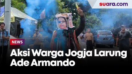 Ramai Pernyataan soal Dinasti Politik DIY, Warga Jogja Lakukan Aksi Larung Ade Armando