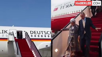 Alman lidere ayar veren Katar'da Cumhurbaşkanı Erdoğan'a tarihi karşılama