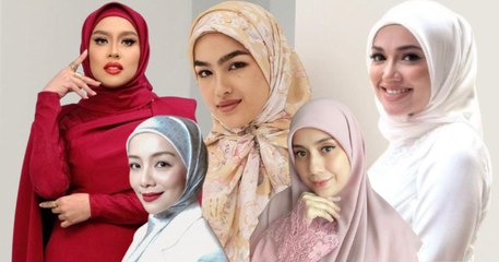 Gorgeous! 14 Gaya Tudung Bawal Selebriti Ternama
