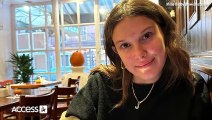 Millie Bobby Brown Pays Tribute To Jake Bongiovi w_ Sweet Necklace