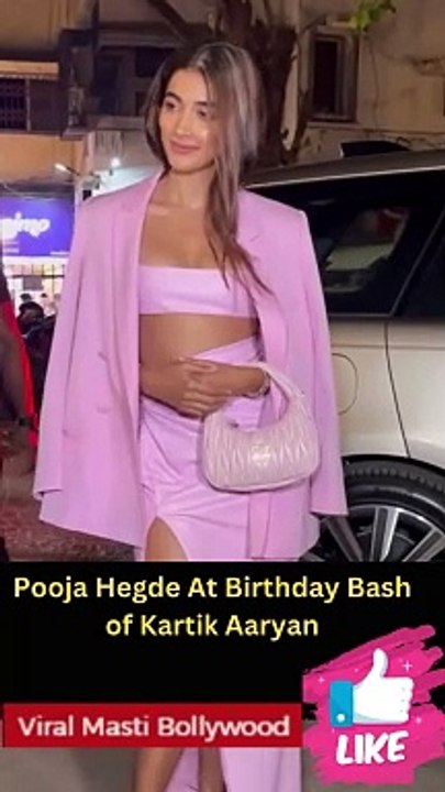 Pooja Hegde, Kriti Sanon and Tara Sutaria at Kartik Aaryan Birthday Bash Viral Masti Bollywood