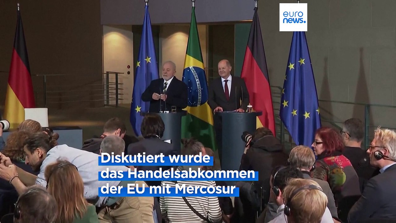 Scholz und Lula dringen in Berlin auf Freihandelsabkommen