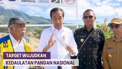 Tampung 51 Juta Meter Kubik Air, Presiden Jokowi Tinjau Pembangunan Bendungan Mbay