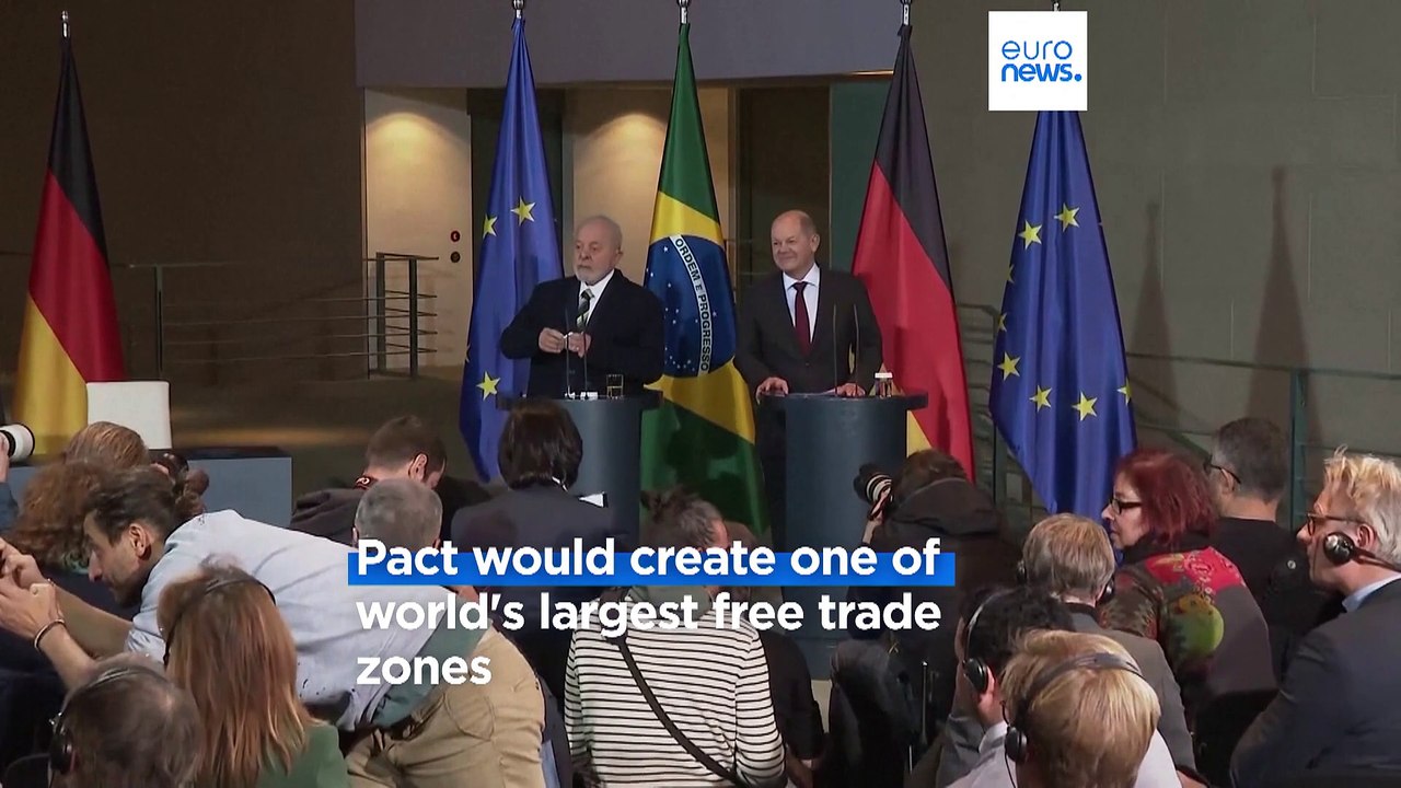 Leaders of Germany and Brazil urge finalisation of EU-Mercosur trade pact