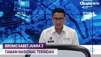 Download Video: Bromo Jadi Taman Nasional Terindah Ketiga di Dunia, Begini Respons Menparekraf Sandiaga Uno