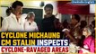 Cyclone Michaung:  TN CM Stalin meets flood-affected people, distributes food | Watch | Oneindia