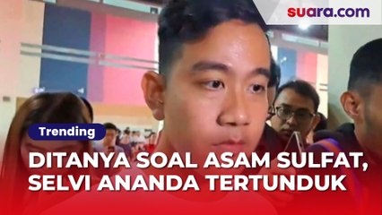 Selvi Ananda Tertunduk saat Gibran Jelaskan soal Asam Sulfat ke Wartawan