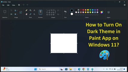 How to Turn On Dark Theme in Paint App on Windows 11?