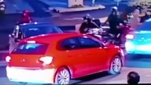 İstanbul’da korku dolu anlar kamerada Taksicinin başına silah dayadı