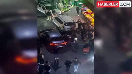 Bahçelievler'de motosikletli ile otomobil sürücüsü arasında kavga çıktı