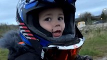 3 y/o's insane bike-riding skills prove that you're never too young to become an ace