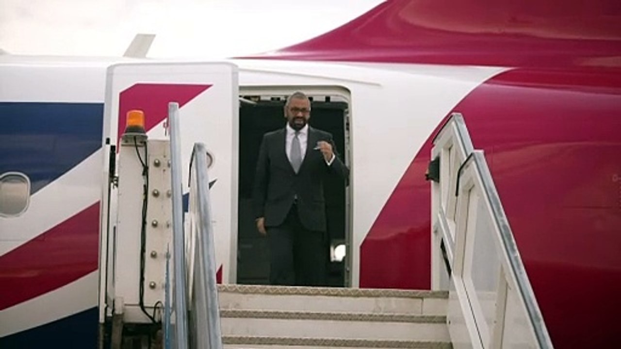 James Cleverly arrives in Rwanda to sign new asylum treaty