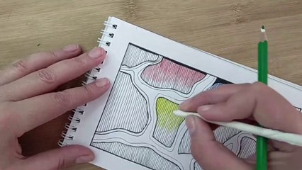 Pattern "01"   Zentangle art  doodle art