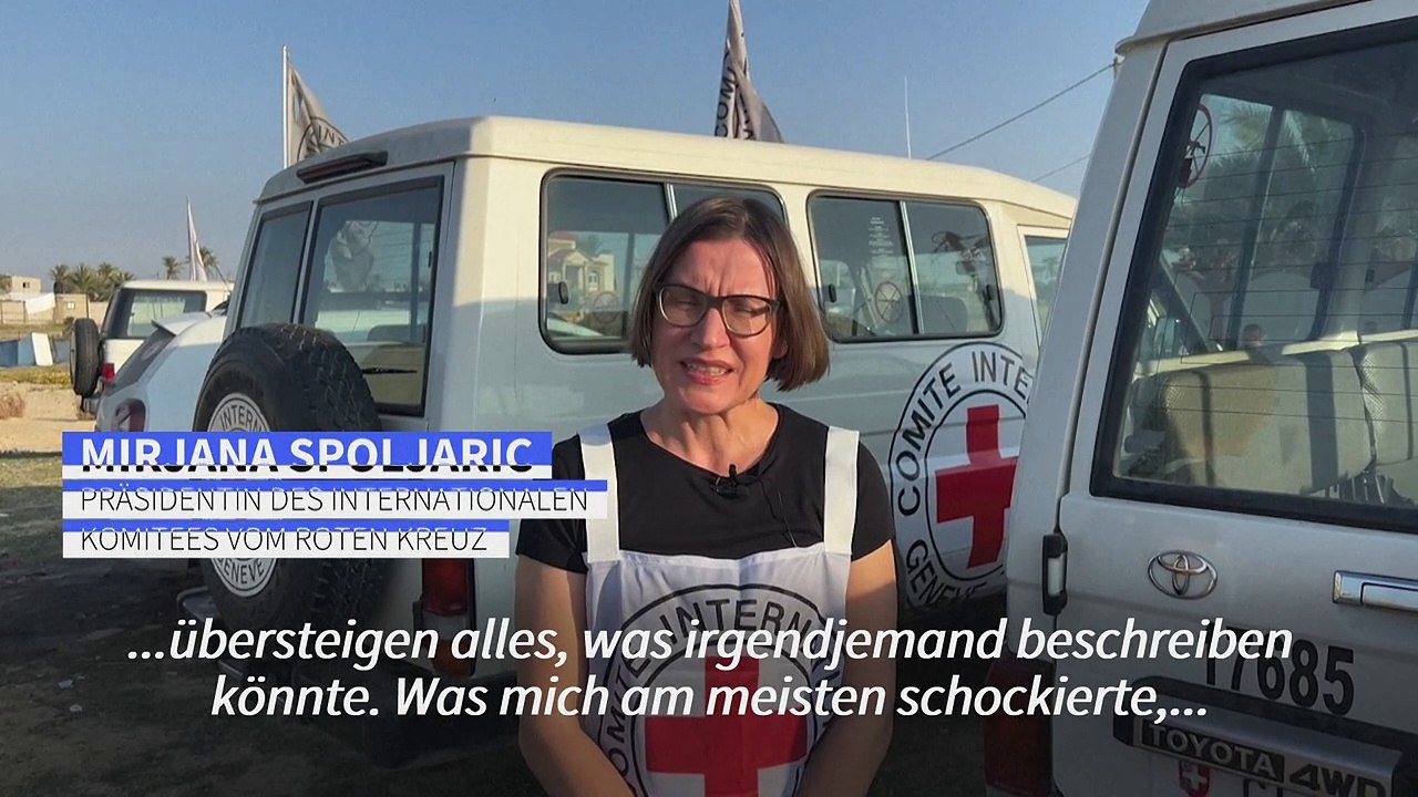 Rotkreuz-Vertreterin 'schockiert' von der Lage in Gaza