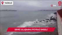 Marmara'da deniz ulaşımına poyraz engeli
