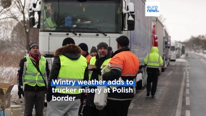Chaos at the Polish-Ukraine border as row over transport permits continues