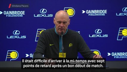 Pacers - Carlisle : "Notre public a été extraordinaire"