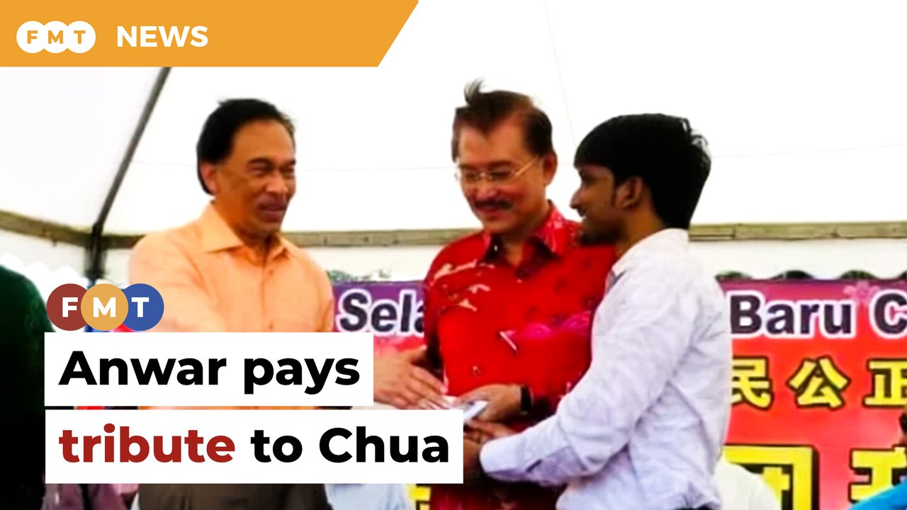 Anwar pays tribute to Chua, PKR’s ‘man of steel’ - video Dailymotion