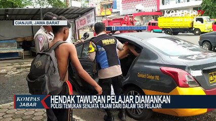 Bawa Sajam 3 Pelajar di Cianjur Diamankan
