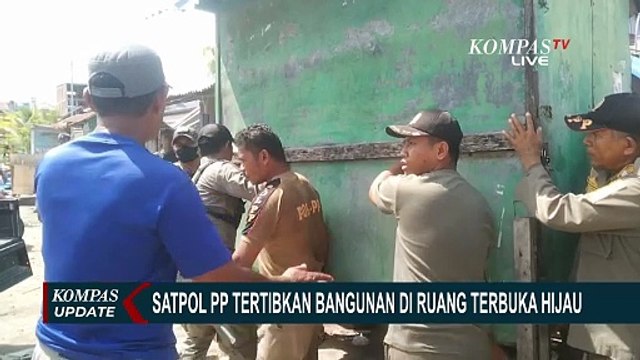 Satpol PP Kota Baubau Terpaksa Bongkar Bangunan Tak Berizin di Ruang Terbuka Hijau Publik!