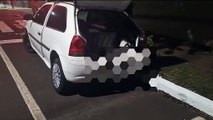Carro com alerta de furto é localizado no centro de Apucarana