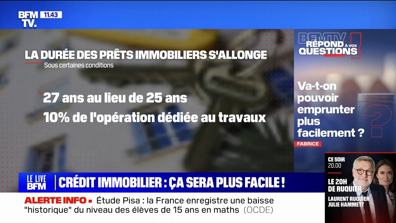 Immobilier: va-t-on pouvoir emprunter plus facilement? BFMTV répond à vos questions