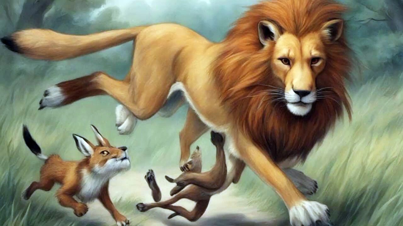 Animated story between Rabbit and Lion friendship_Khargosh or sherni ki khani